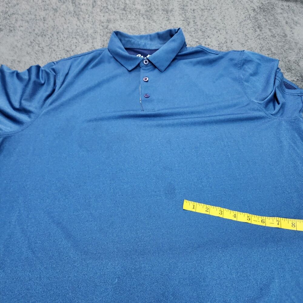 Robert Graham Men's Blue Polo Shirt Short Sleeve Logo Size 2XL - Picture 13 of 14